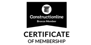 Constructionline Bronze Member certificate of membership - Delton Contacts Services Limited